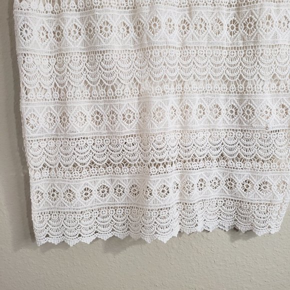Maurices Cream/Ivory Crochet Pencil Skirt Size XL - Picture 5 of 10